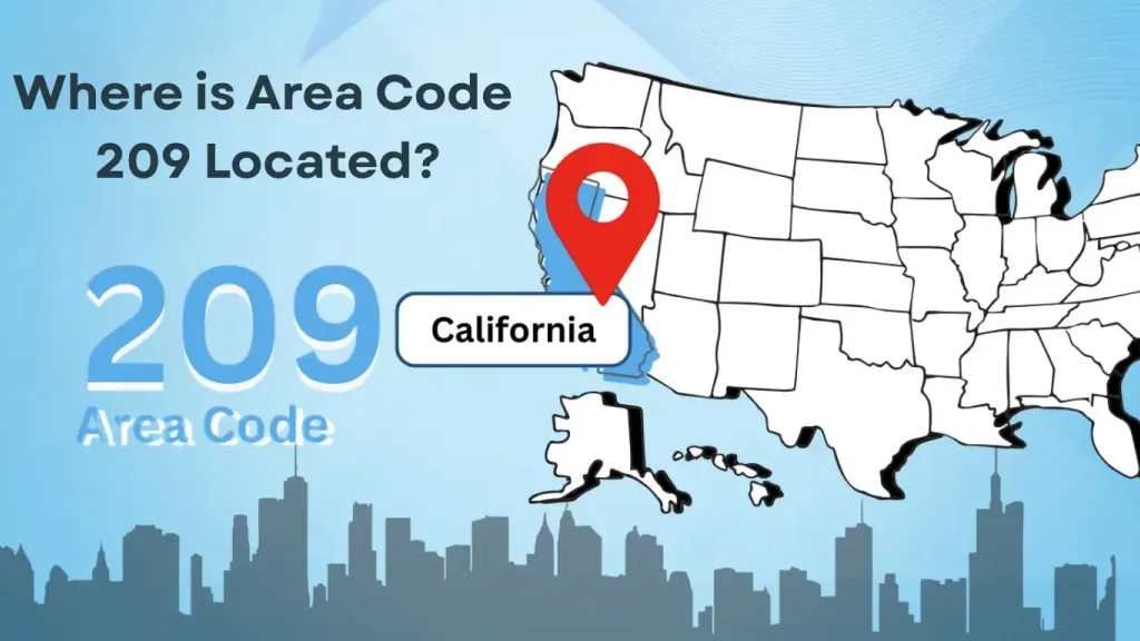 Where is Area Code 209 Located — Central Valley California map showing Stockton, Modesto, Merced
