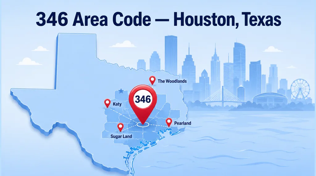 346 Area Code Coverage Map — Houston, Sugar Land, The Woodlands, Pearland, Katy, Conroe