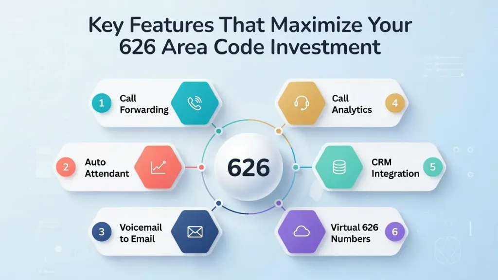 Key features of a 626 business phone number
