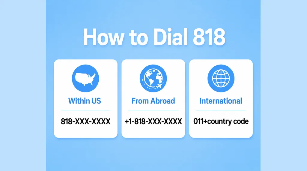 How to Dial an 818 Number — Within US, From Abroad, International formats