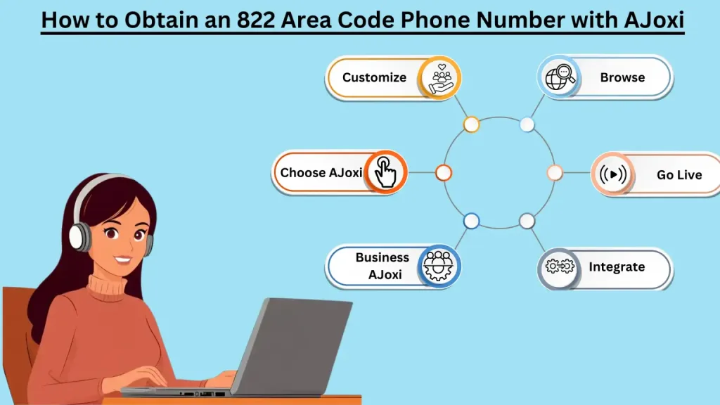 How to Obtain an 822 Area Code Phone Number with Ajoxi — step by step process