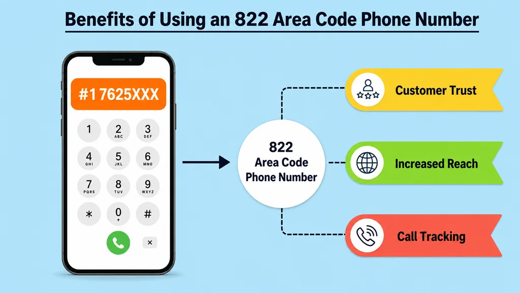 Benefits of Using an 822 Area Code Phone Number — customer trust, reach, branding, cost savings