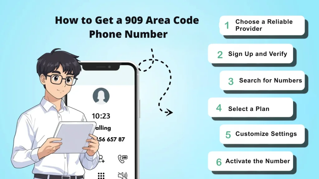 How to Get a 909 Area Code Phone Number