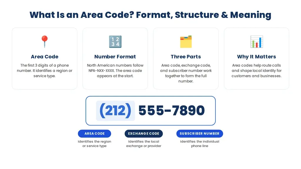 Phone displaying a 10-digit North American phone number with area code