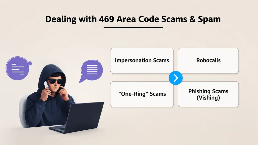 Dealing with 469 area code scams and spam — spoofing patterns and protection