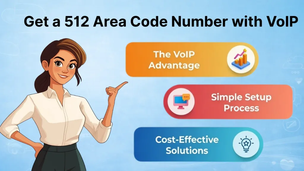 Get a 512 area code number with VoIP — quick, low-cost virtual number setup