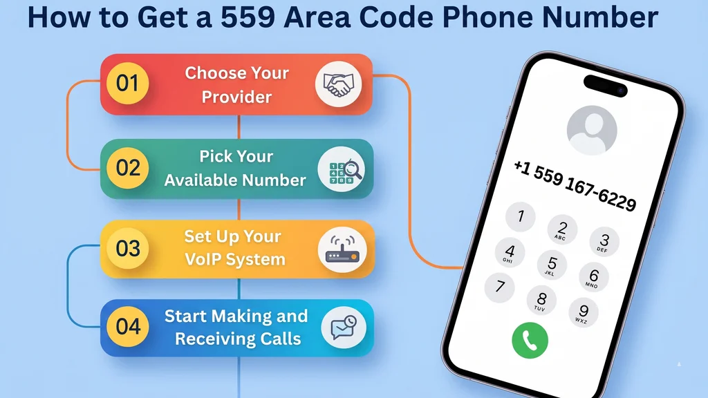How to obtain a 559 area code phone number — step-by-step VoIP setup