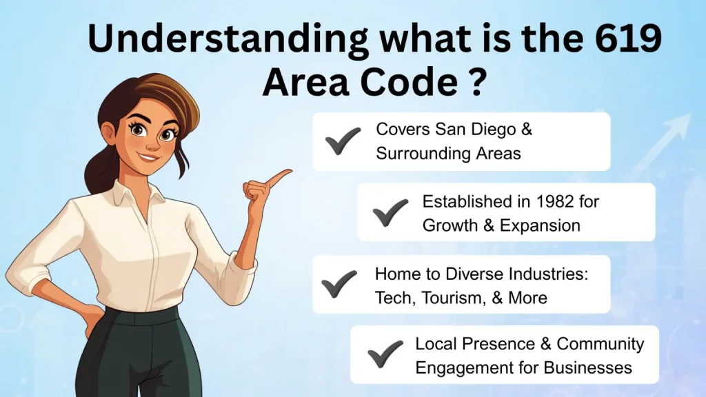 What is the 619 area code — San Diego coverage and 1982 history