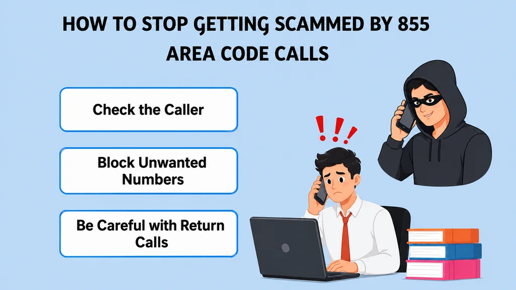 How to stop getting scammed by 855 area code calls — verify, block, careful callbacks