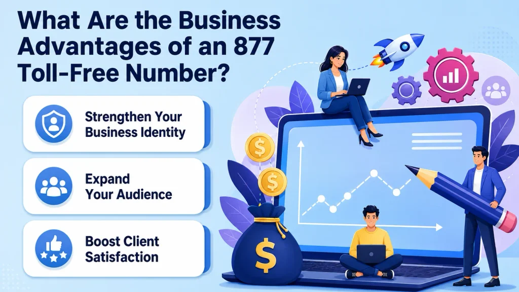 Business advantages of an 877 toll-free number — brand identity, audience reach and client satisfaction