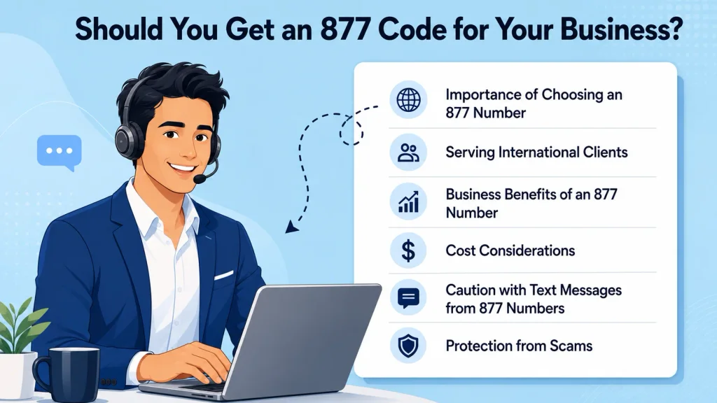 Should you get an 877 code for your business — call origin, audience, benefits and cost