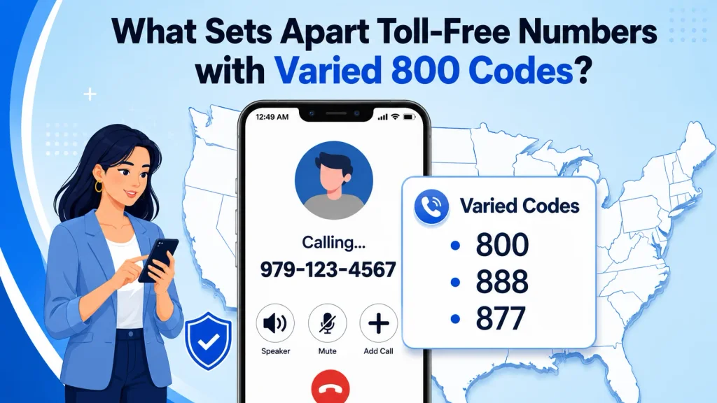What sets apart toll-free numbers with varied 800 codes — 800, 888, 877, 866, 855, 844, 833 family