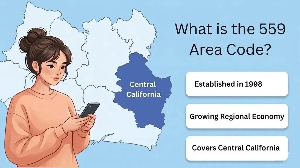 What is the 559 area code — Central California coverage including Fresno, Visalia, and Clovis