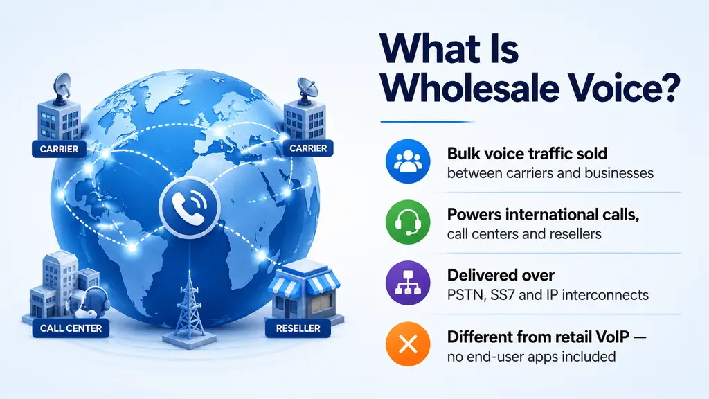 Global voice routing network with intercontinental carriers