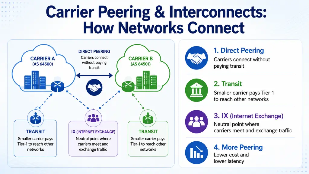 Voice peering interconnect at a neutral colocation exchange