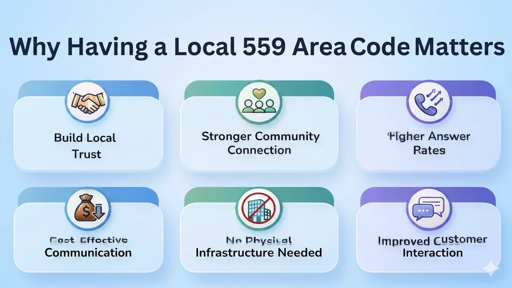 Why a local 559 area code number matters for building trust and credibility
