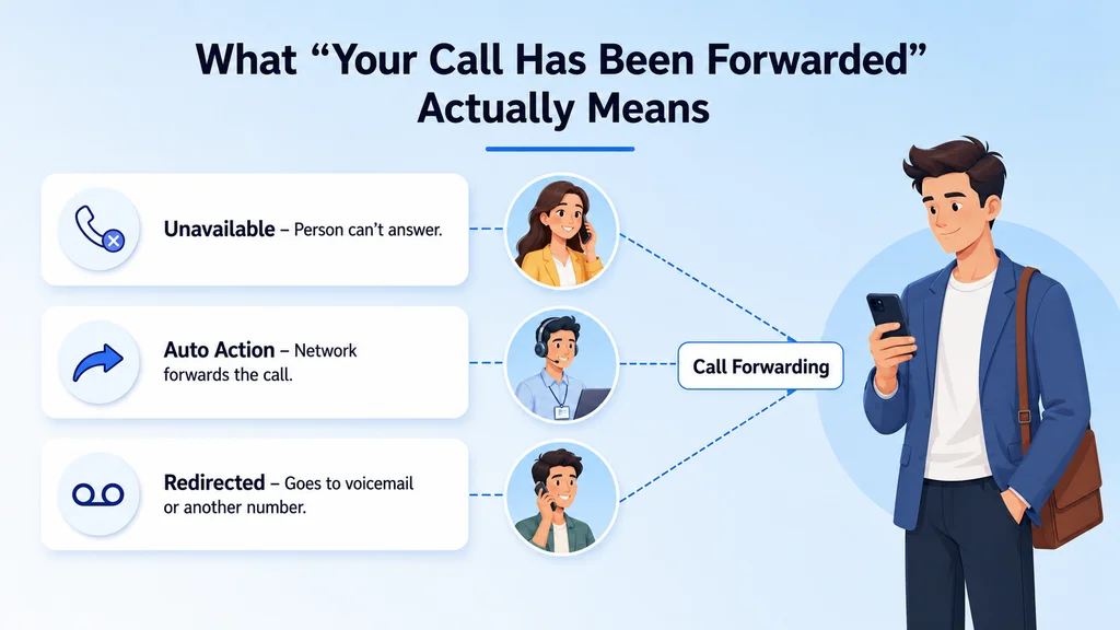 What "Your Call Has Been Forwarded" Actually Means