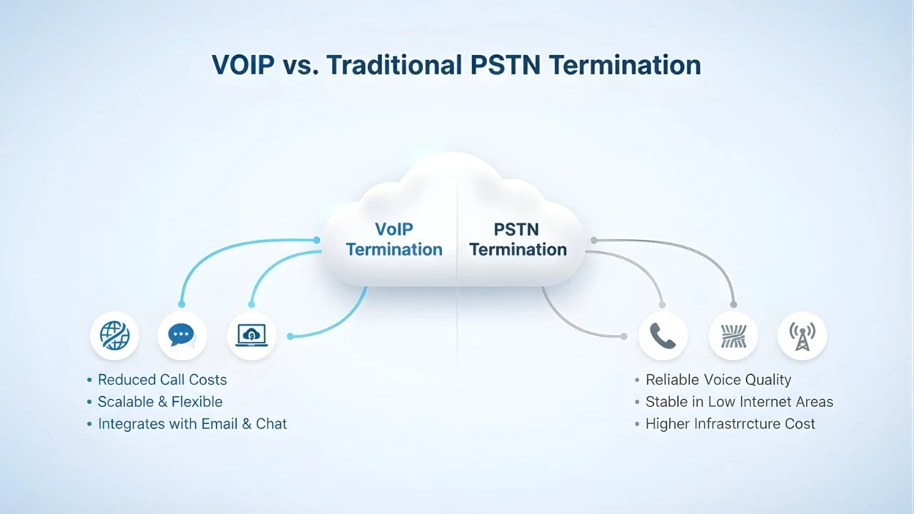 VoIP vs PSTN Termination Comparison
