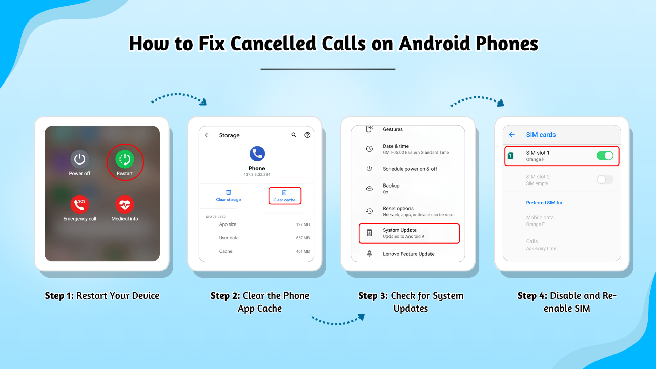 Fix Cancelled Calls on Android