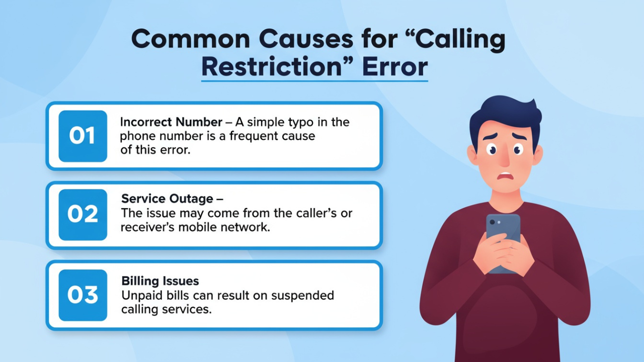 Common Causes for Restriction Error